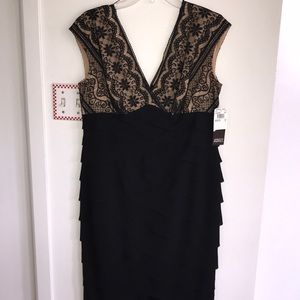 Adrianna Papell NWT lace shutter dress